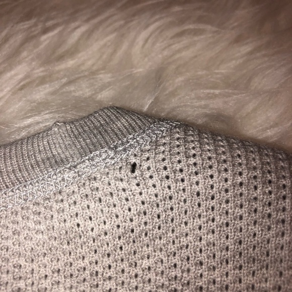 NWT HELMUT LANG Light Gray Cotton Cashmere Blend Knit Pullover Sweater - Picture 8 of 9